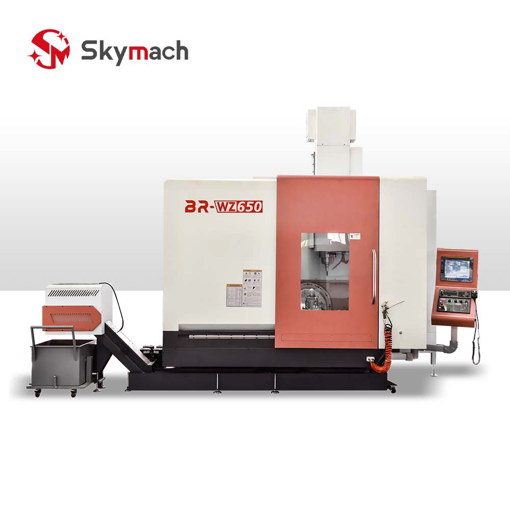 Image of the Skymach BR-WZ650 (AR-WZG50) 5-axis CNC machining center in an industrial setting