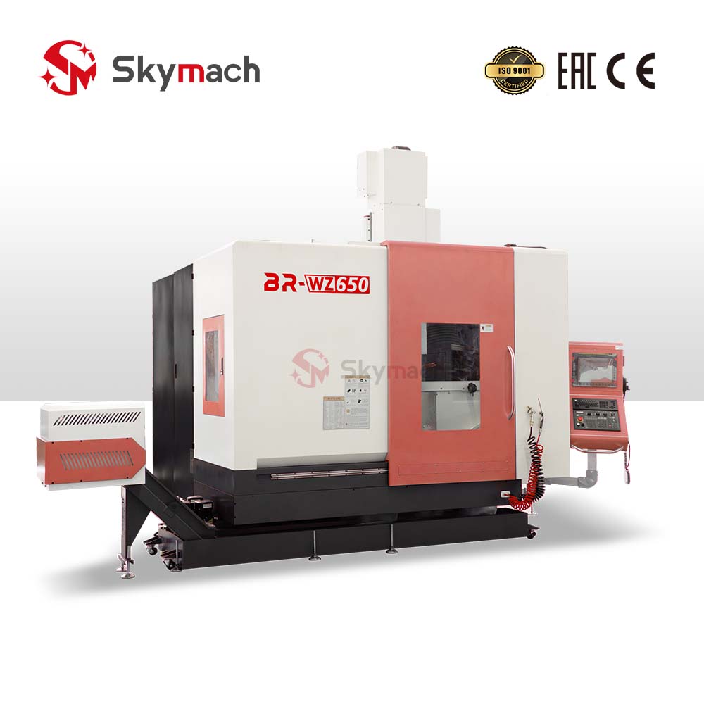 Image of the Skymach BR-WZ650 (AR-WZG50) 5-axis CNC machining center in an industrial setting