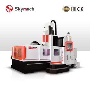 Red BR1311A CNC gantry machining center for complex part production in various industries.