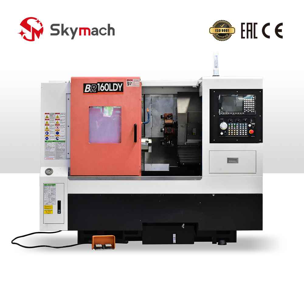 Advanced BR160LDY CNC lathe with integrated spindle and precision guidance system.
