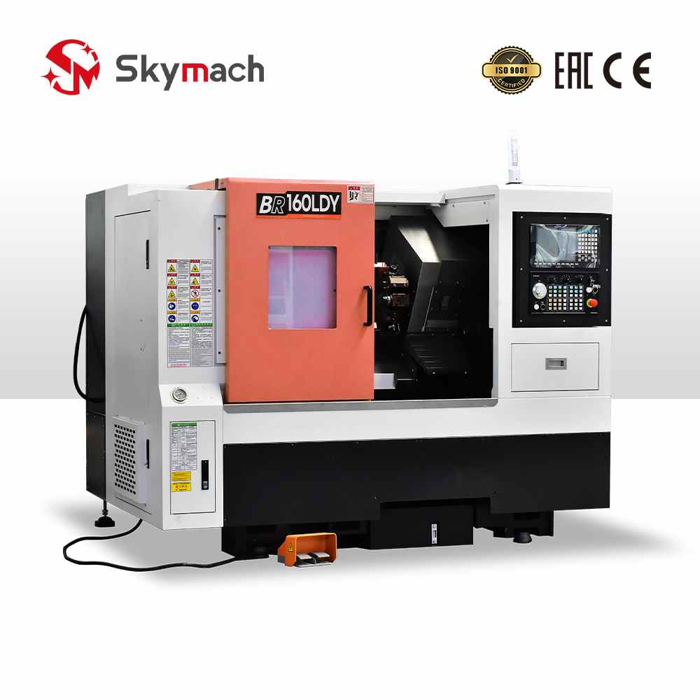Advanced BR160LDY CNC lathe with integrated spindle and precision guidance system.