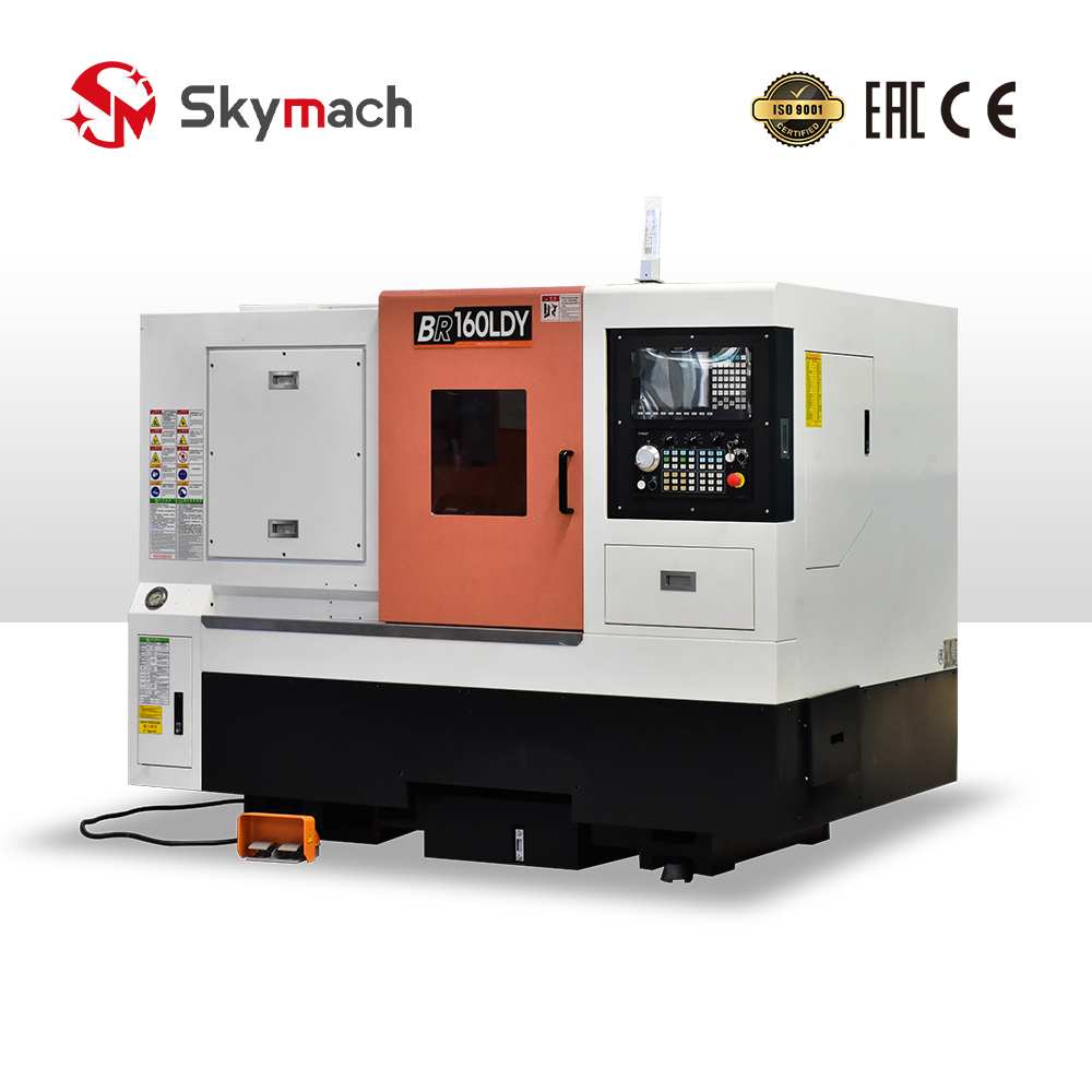Advanced BR160LDY CNC lathe with integrated spindle and precision guidance system.