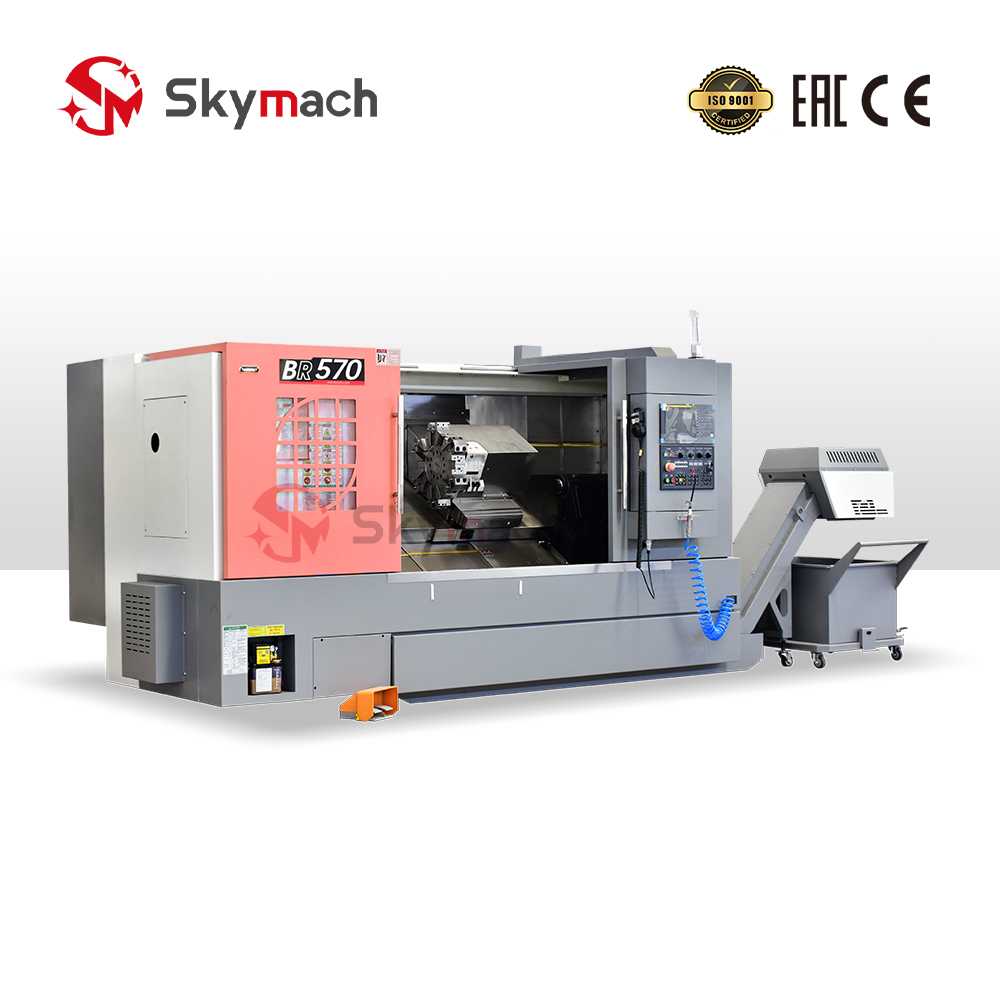 Operator-friendly BR570 CNC lathe with intuitive controls and accessible design.