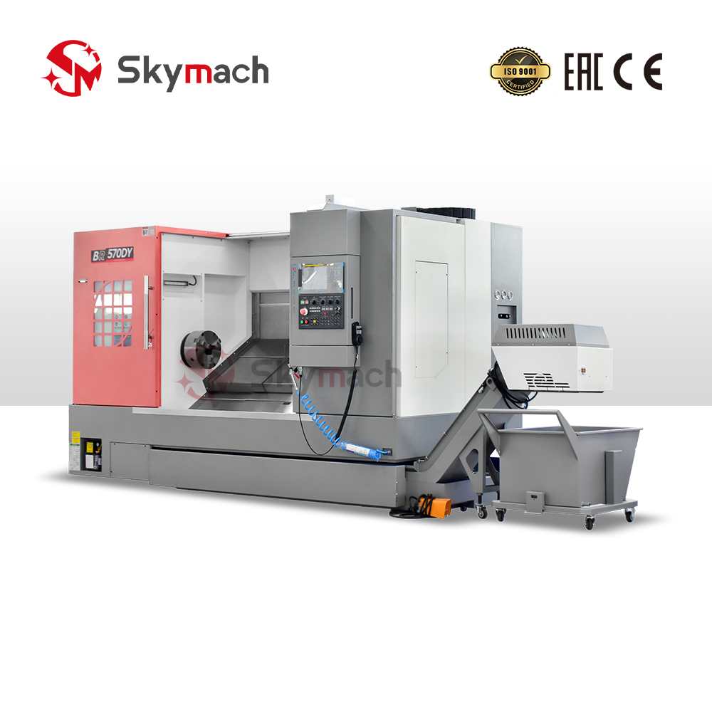 Durable BR570DYslant bed CNC lathe built for long-term precision and reliability.