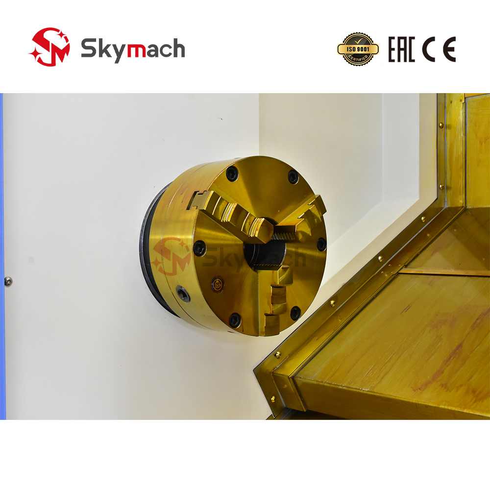 Durable BR570DYslant bed CNC lathe built for long-term precision and reliability.