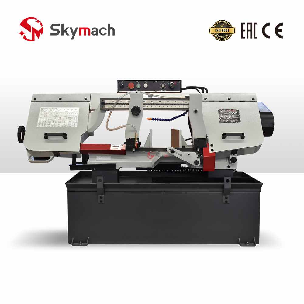 Cost-effective BS1018B bandsaw with precision guides for accurate cut-off of metal stock.