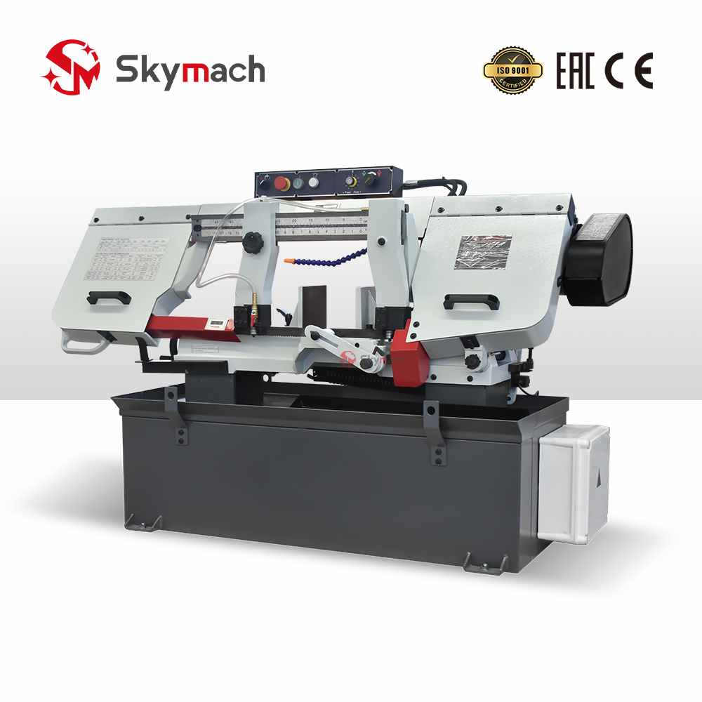 Cost-effective BS1018B bandsaw with precision guides for accurate cut-off of metal stock.
