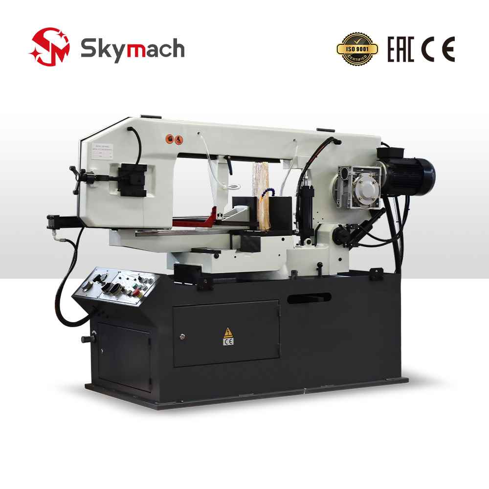 Heavy-duty BS426G Horizontal Bandsaw for continuous production cutting of large metal stock.