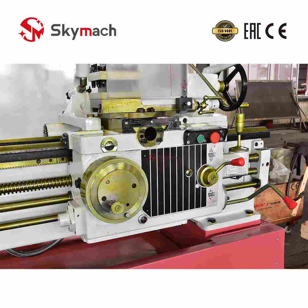 Robust C6140X-1500 gearhead lathe with 1-meter bed capacity for workshop operations.