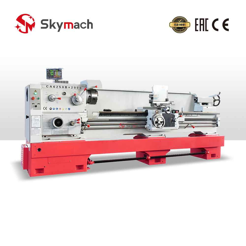 Versatile CA6250B-2000 service lathe for equipment maintenance and part fabrication.