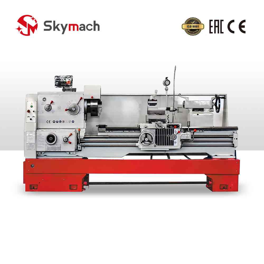 Multi-purpose CA6266C-1500 lathe with taper turning capability for diverse operations.