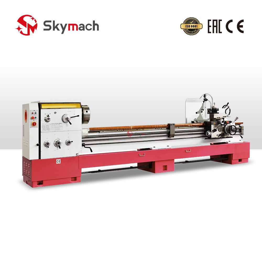 Production-ready CJ6250CX-3000 manual lathe with quick-change tool post.