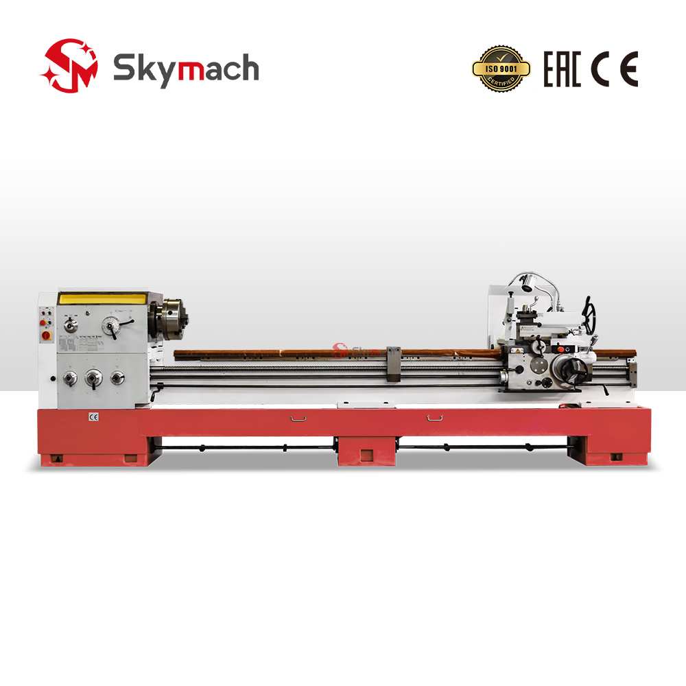 Production-ready CJ6250CX-3000 manual lathe with quick-change tool post.