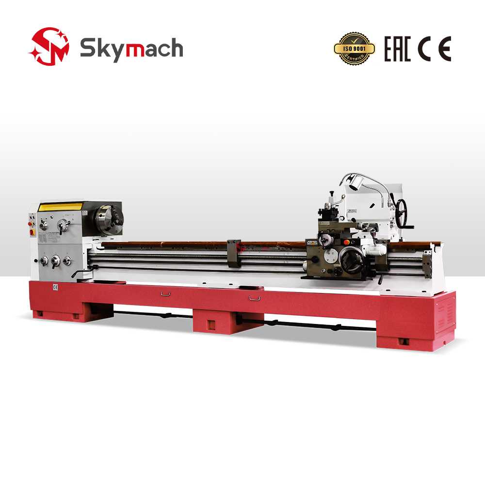 Production-ready CJ6250CX-3000 manual lathe with quick-change tool post.