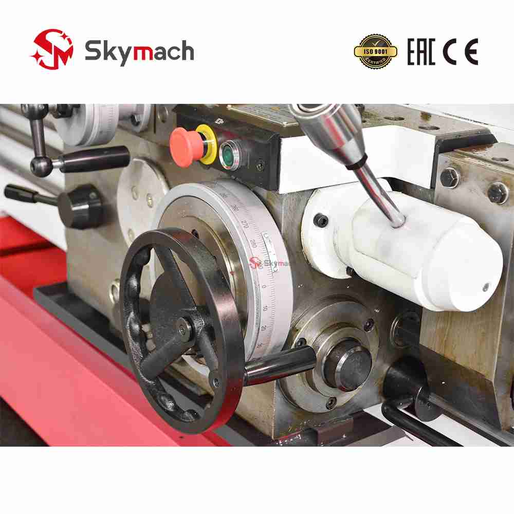 Production-ready CJ6250CX-3000 manual lathe with quick-change tool post.