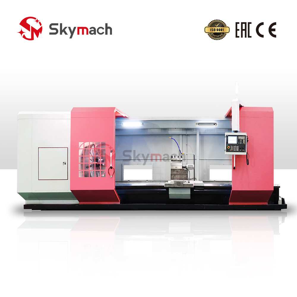 Productive CK61125CNC Lathe for high-volume machining. Offers high metal removal rates and optional automation for increased output.