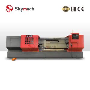 Heavy-Duty CK6180 CNC Lathe with powerful spindle and rigid bed structure. Designed for aggressive cutting on large steel and cast iron components.