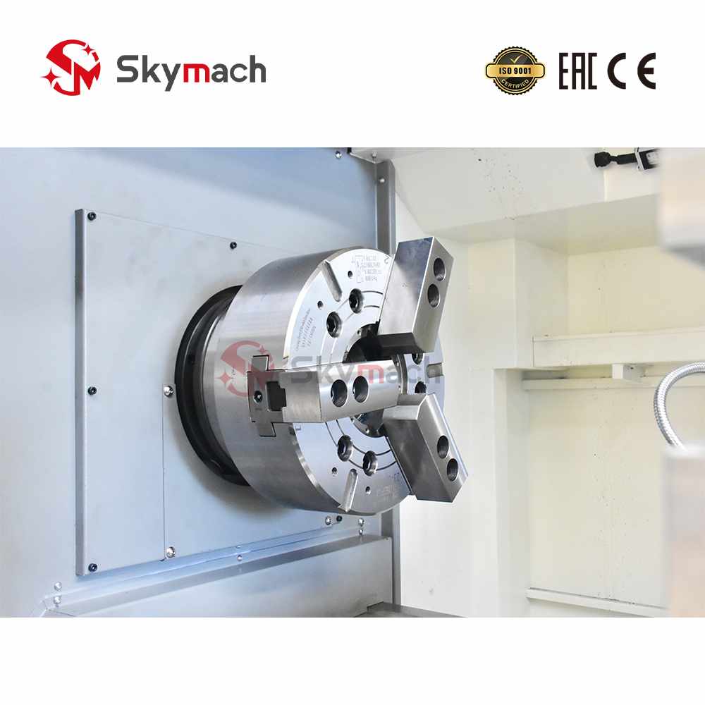 Heavy-Duty CK6180 CNC Lathe with powerful spindle and rigid bed structure. Designed for aggressive cutting on large steel and cast iron components.