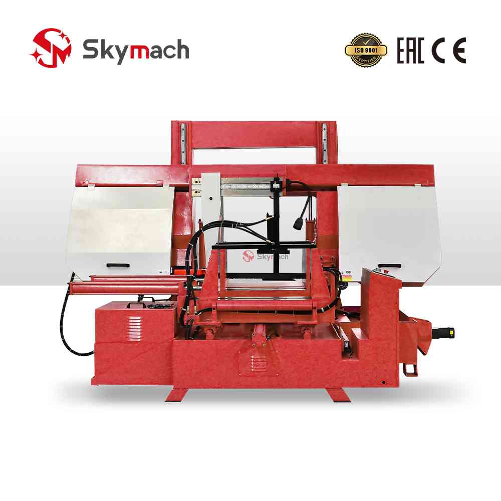 Complete workshop solution: HS7140 CNC bandsaw with metal body, PLC automation, and color options.