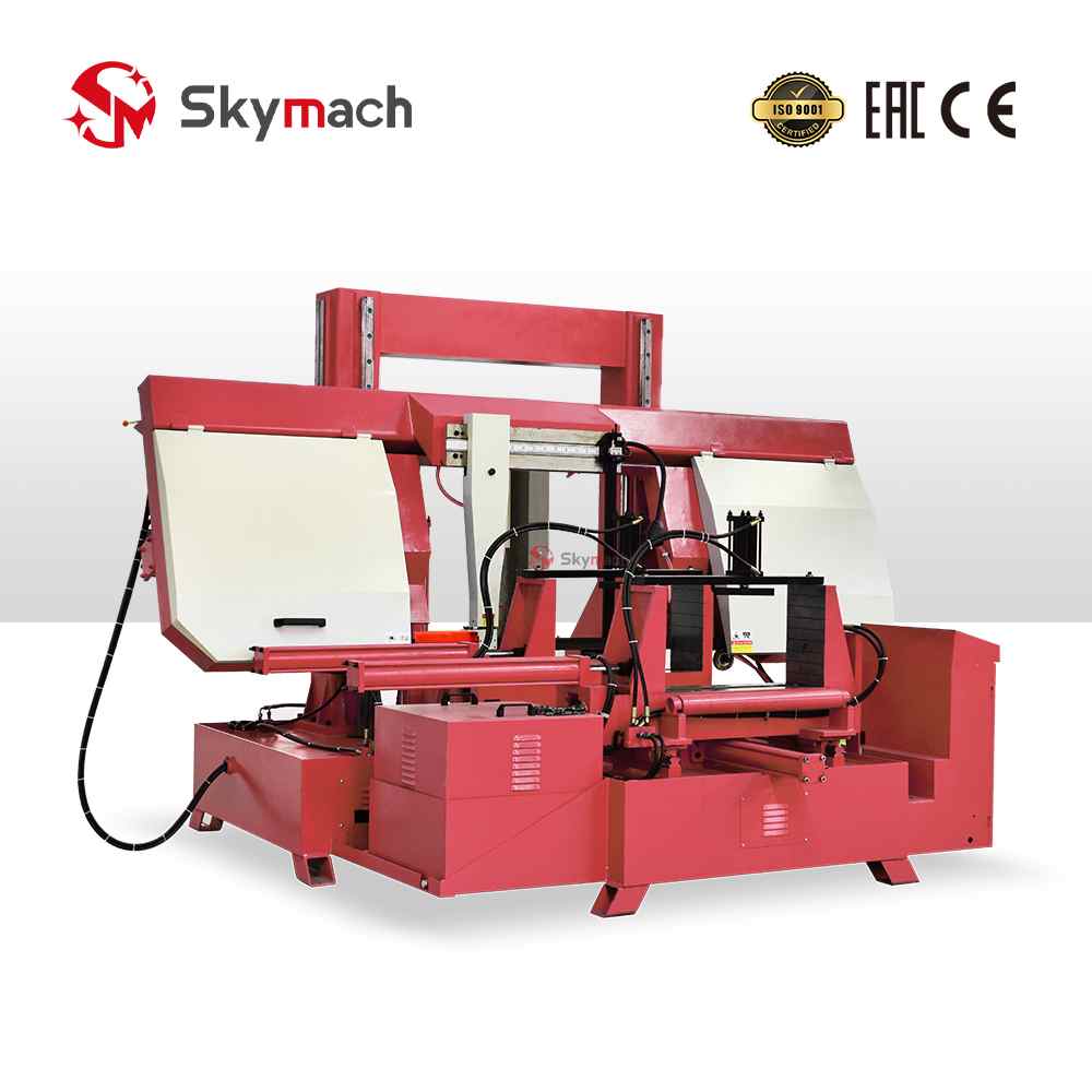 Complete workshop solution: HS7140 CNC bandsaw with metal body, PLC automation, and color options.