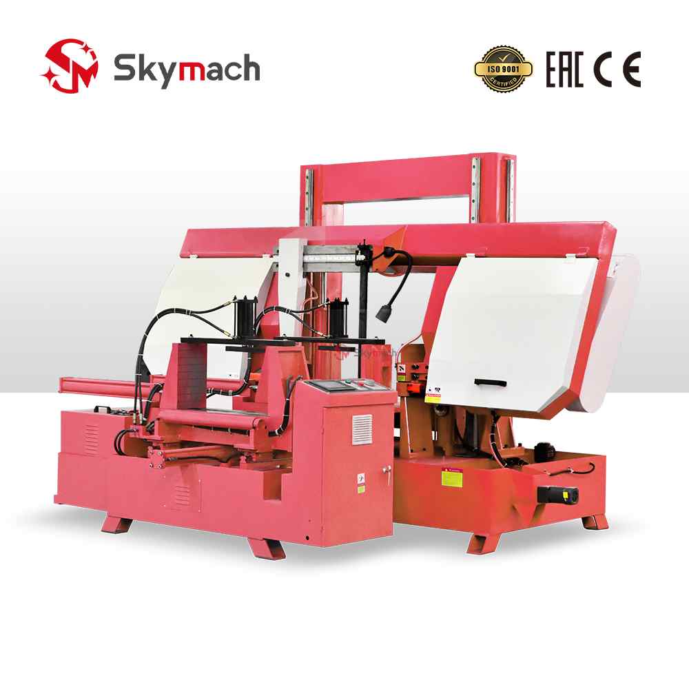 Complete workshop solution: HS7140 CNC bandsaw with metal body, PLC automation, and color options.