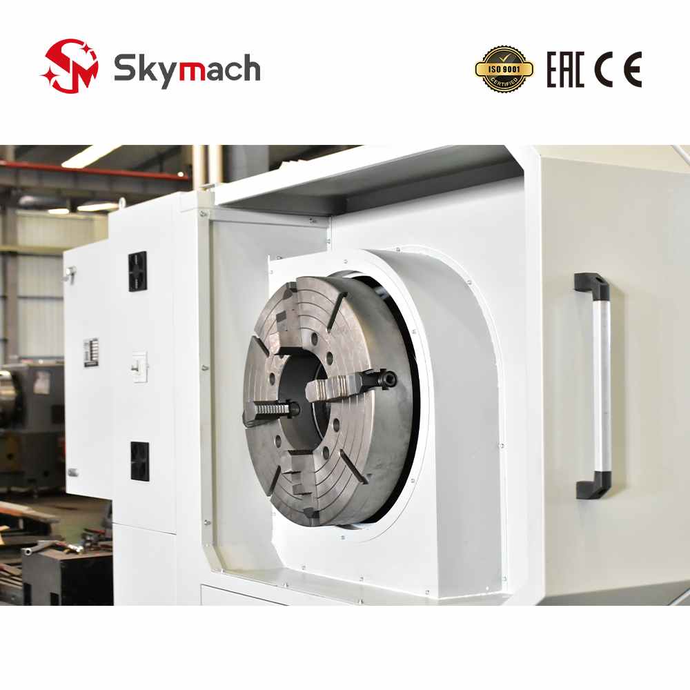 Durable Skymach QK1313 CNC Lathe with rigid construction. Built for long-term reliability in machining tough materials like steel and cast iron.