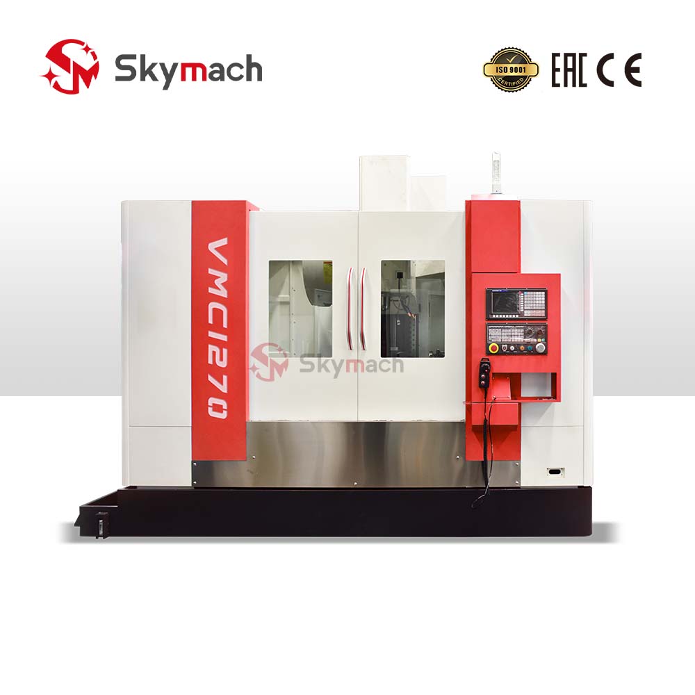 VMC1270 3-axis CNC mill upgradeable to 5-axis for complex mold machining.