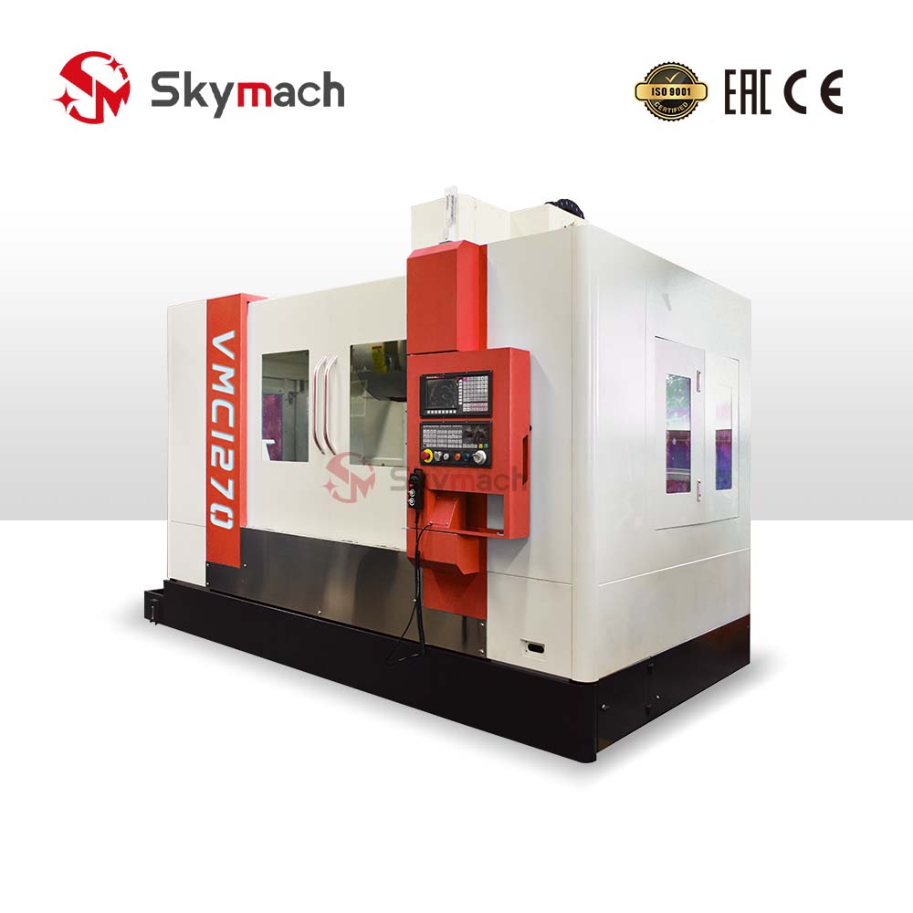 VMC1270 3-axis CNC mill upgradeable to 5-axis for complex mold machining.