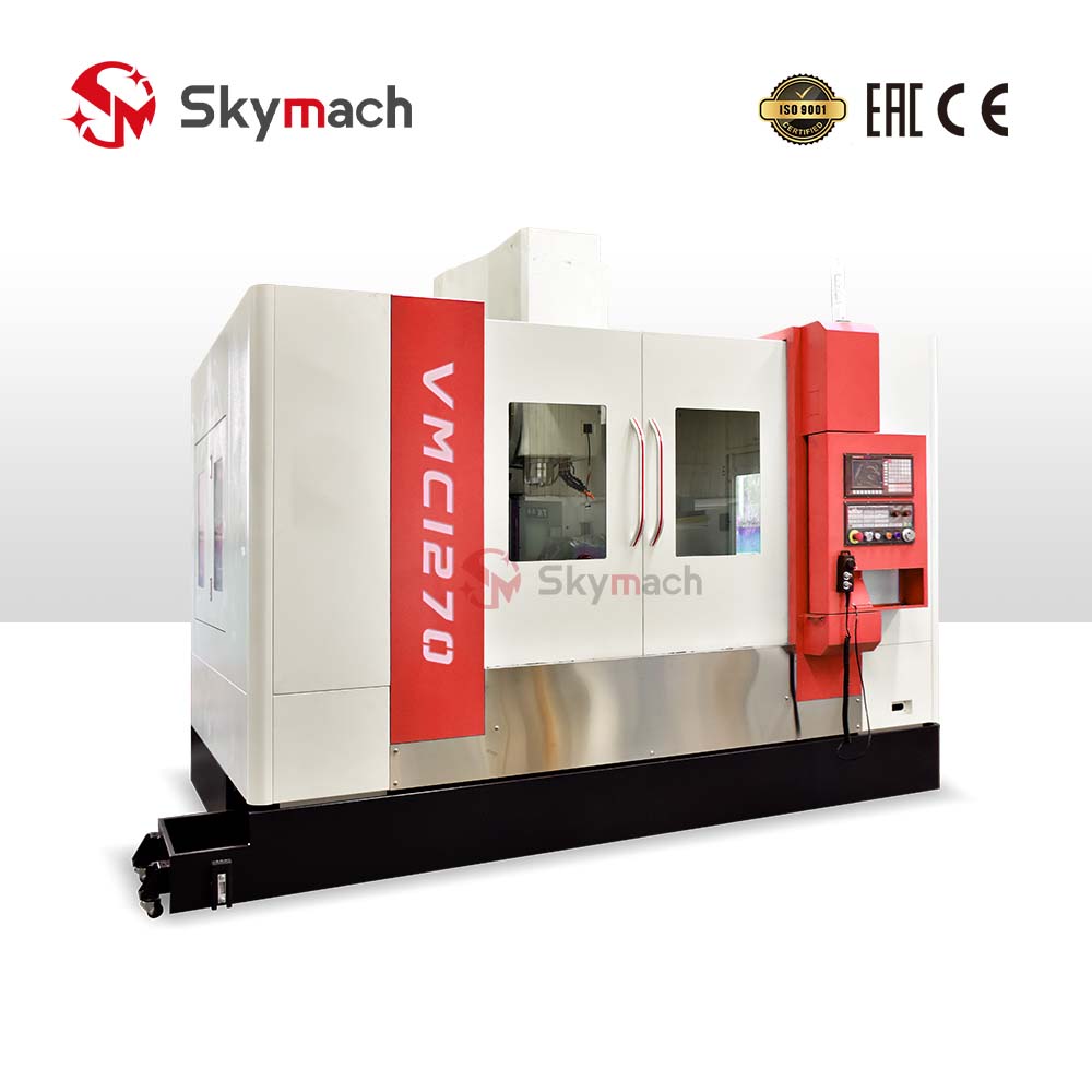 VMC1270 3-axis CNC mill upgradeable to 5-axis for complex mold machining.