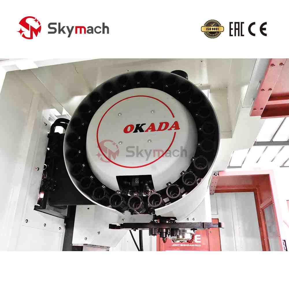 Skymach VMC850 CNC mill with optional Fanuc or Siemens control for precision metalworking.