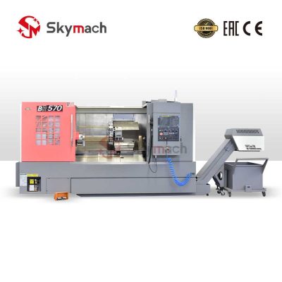 Operator-friendly BR570 CNC lathe with intuitive controls and accessible design.